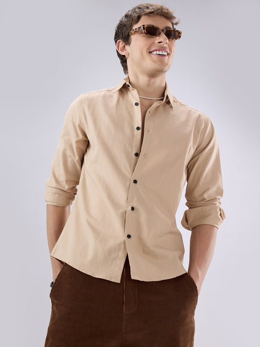 British Tan Beige Everyday Shirt
