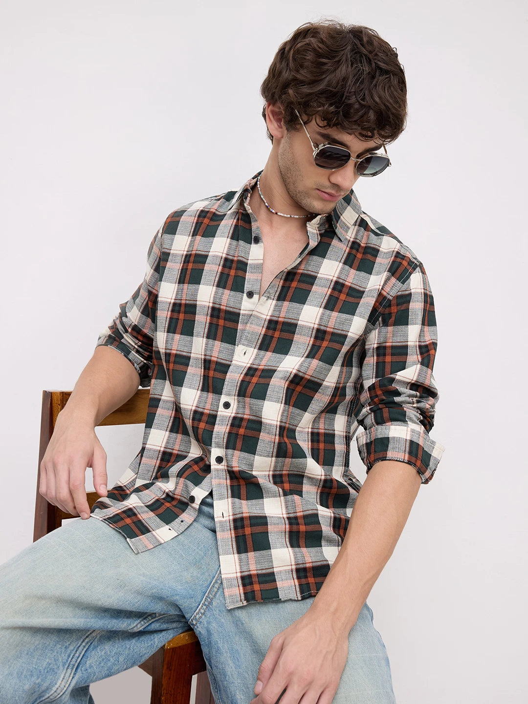 Tartan Pop Multicolor Check Shirt