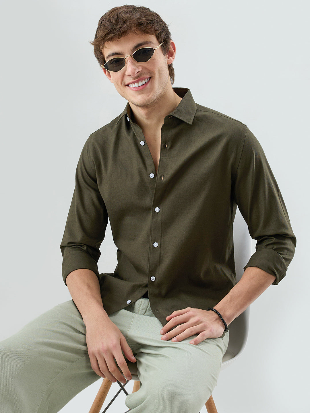 Solid Olive Everyday Shirt