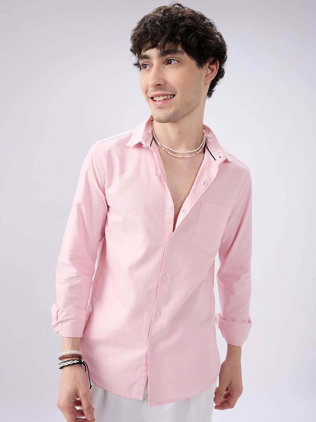 Pastel Pink Workday Essential Shirt
