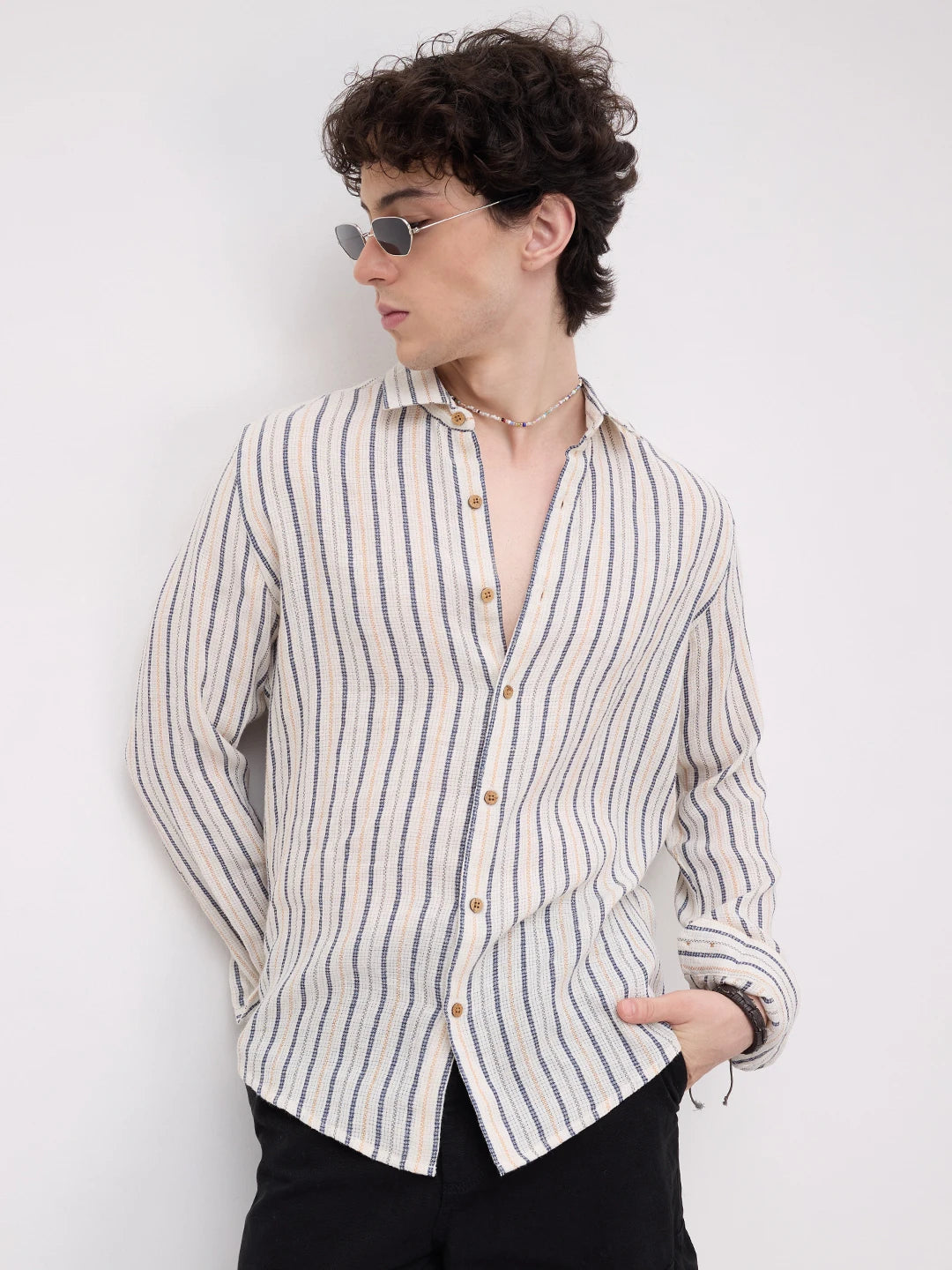 Artisan Ivory Multi Striped Shirt