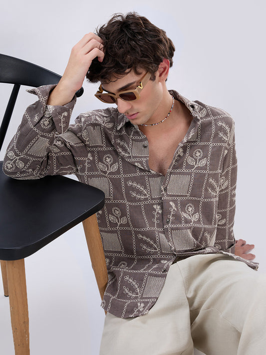 Buy Embroidered Shirts for Men | Vastrado