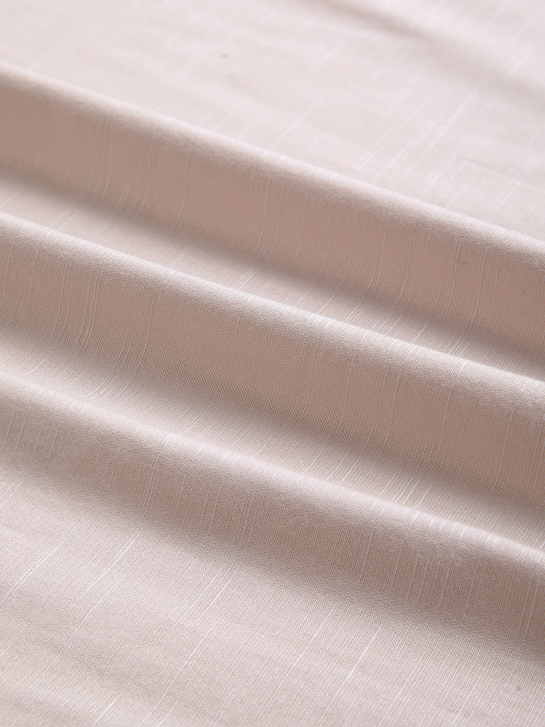 Dusty Pink Refined Slub Textured Boxy Fit Crop Shirt