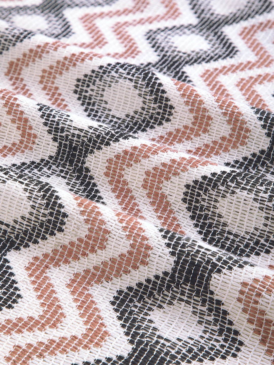 Sculpted Waves Luxe Mesh Oversized Polo Shirt