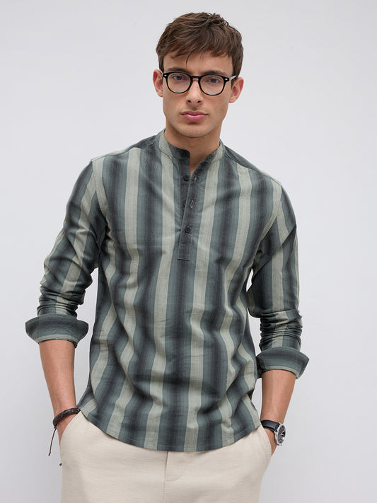 Forest Rhythm Multi Stripes Kurta