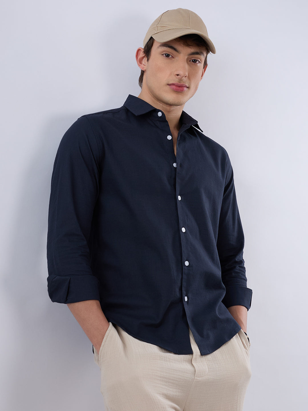 Solid Navy Everyday Shirt