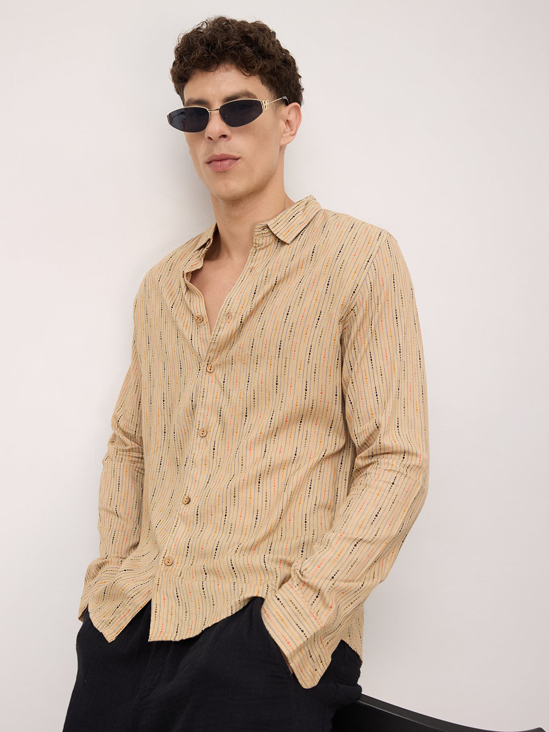 Sunkissed Beadtrail Pecan Pie Beige Shirt