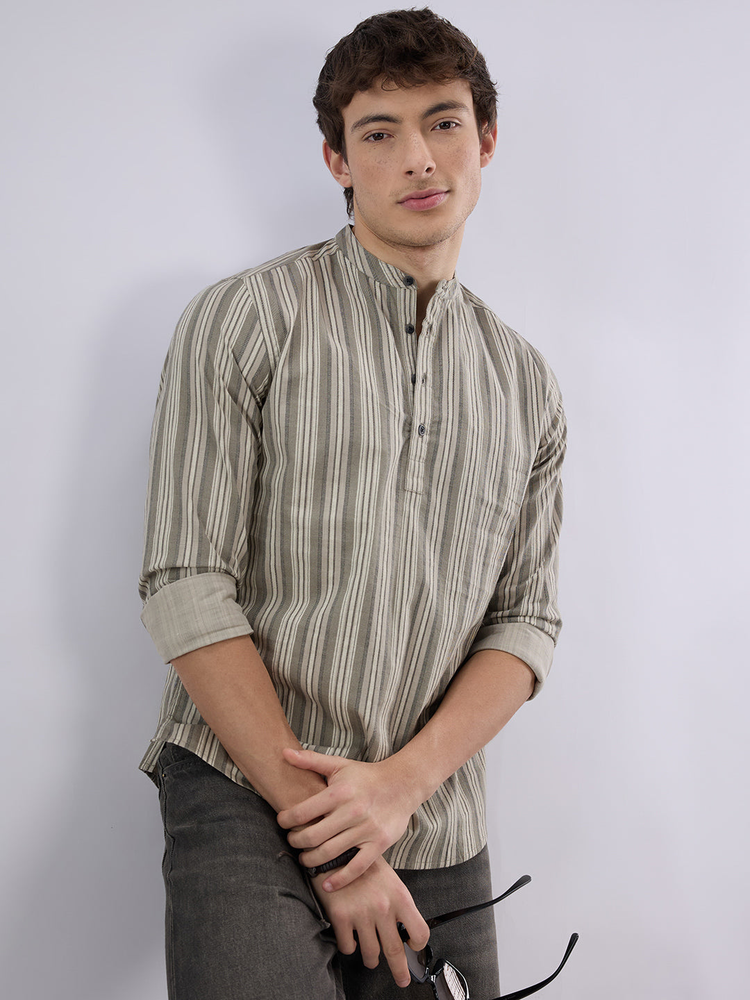 Elegant Grey Multicolor Kurta