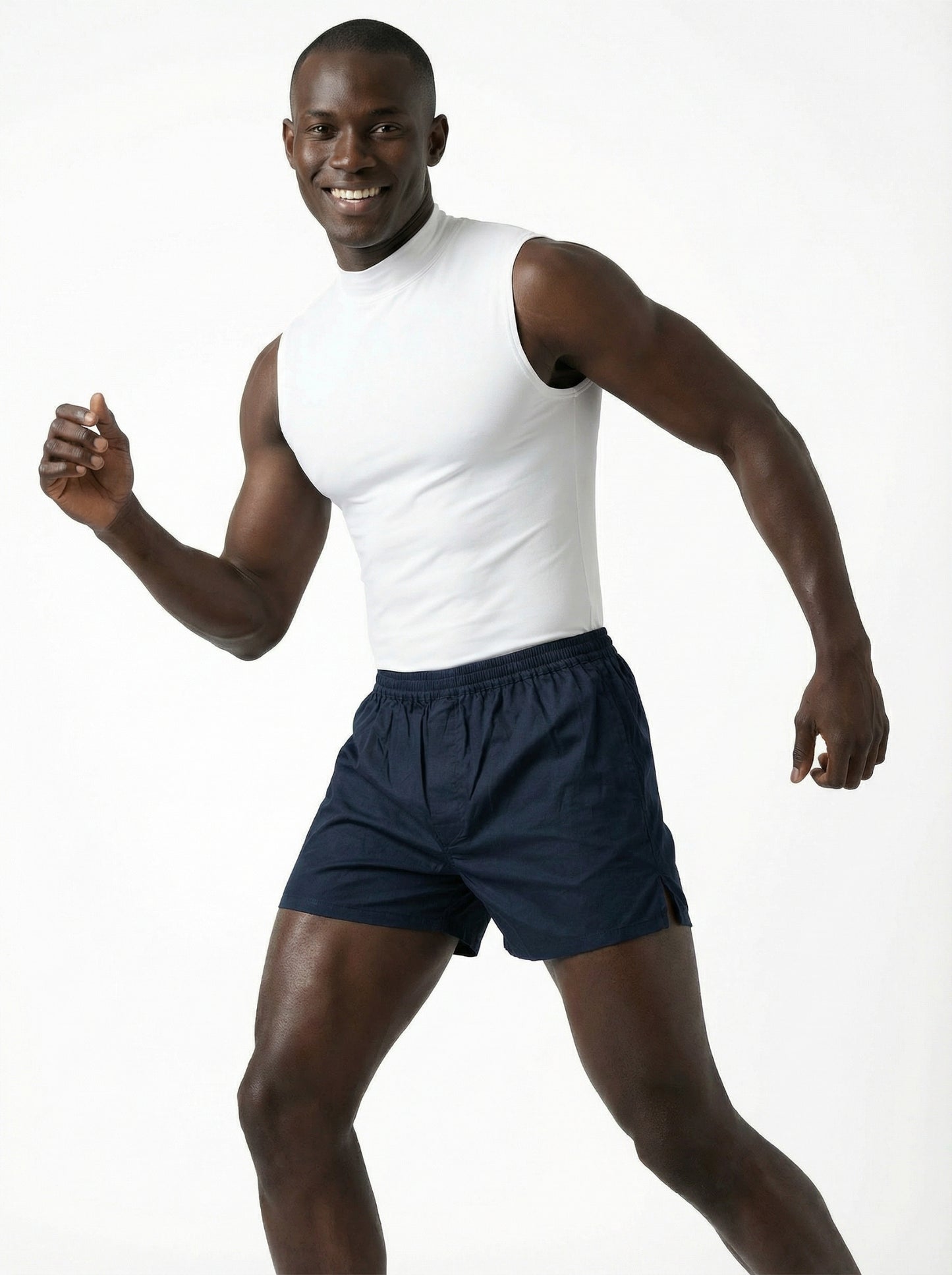 Shamrock Green Checks & Solid Navy Boxers