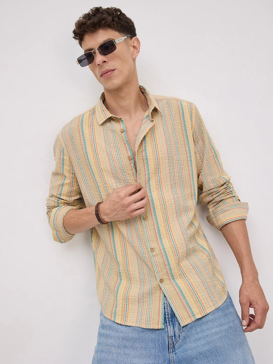 Pastel Trails Seersucker Shirt