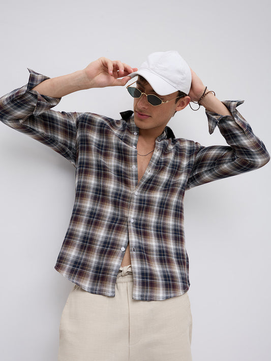 Multicolor Tartan Pop Shirt