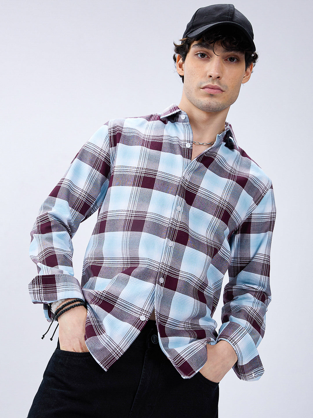 Premium Cotton Arcticwine Retrogrid Everyday Shirt