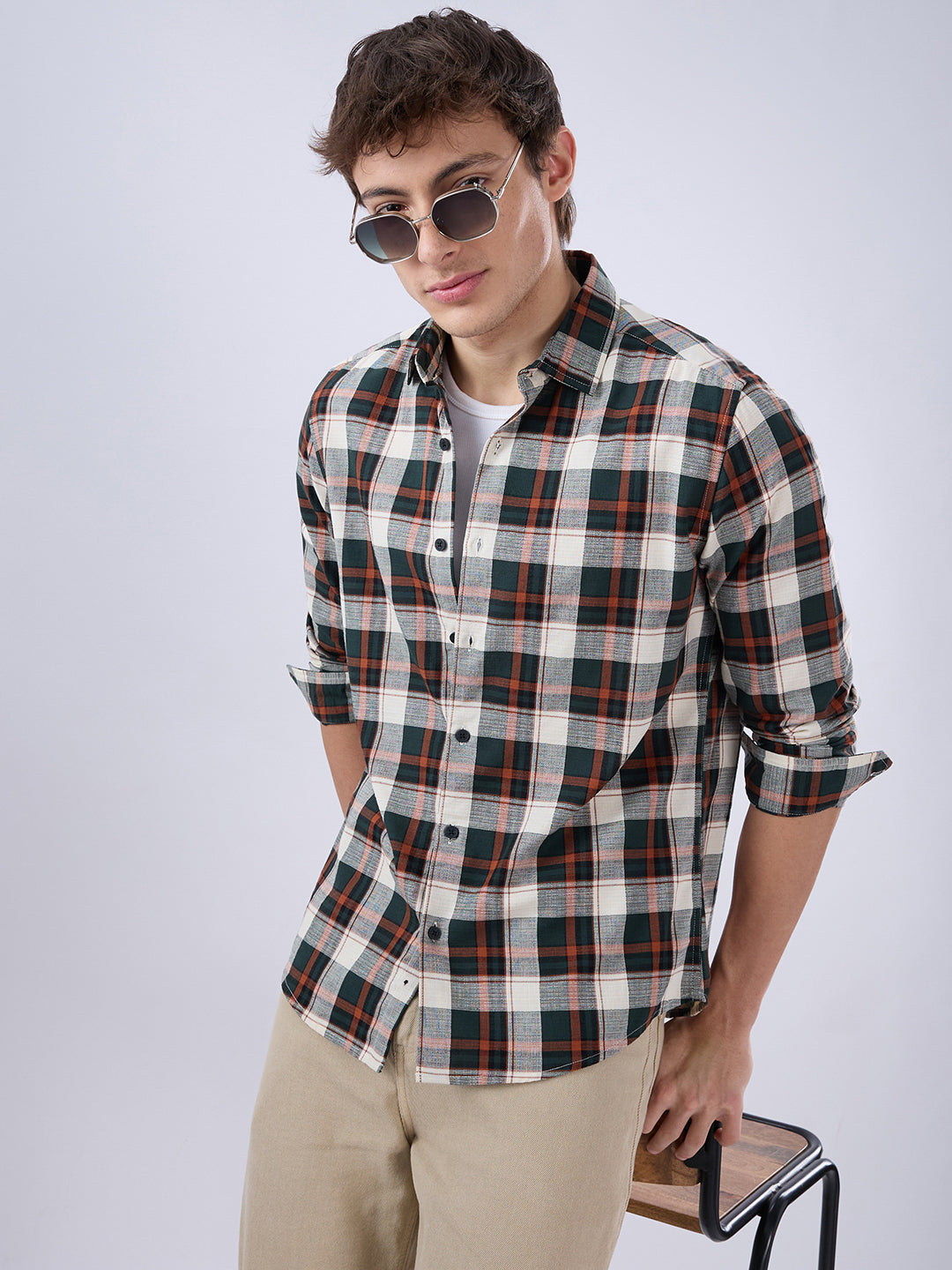 Tartan Pop Multicolor Check Shirt
