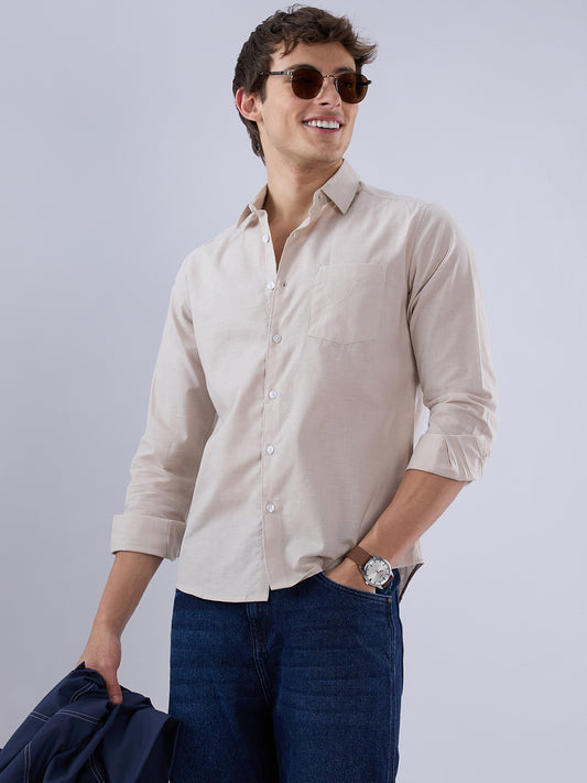 Solid Beige Everyday Shirt