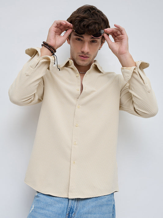 Cream Elite Artisan Linear Shirt