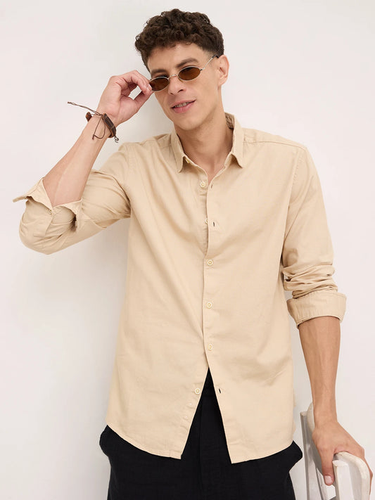 Classic Sand Beige Everyday Shirt