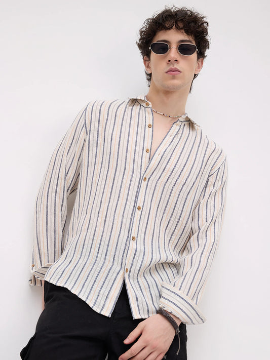 Artisan Ivory Multi Striped Shirt