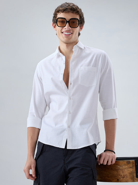 Snow White Fineweave Everyday Shirt