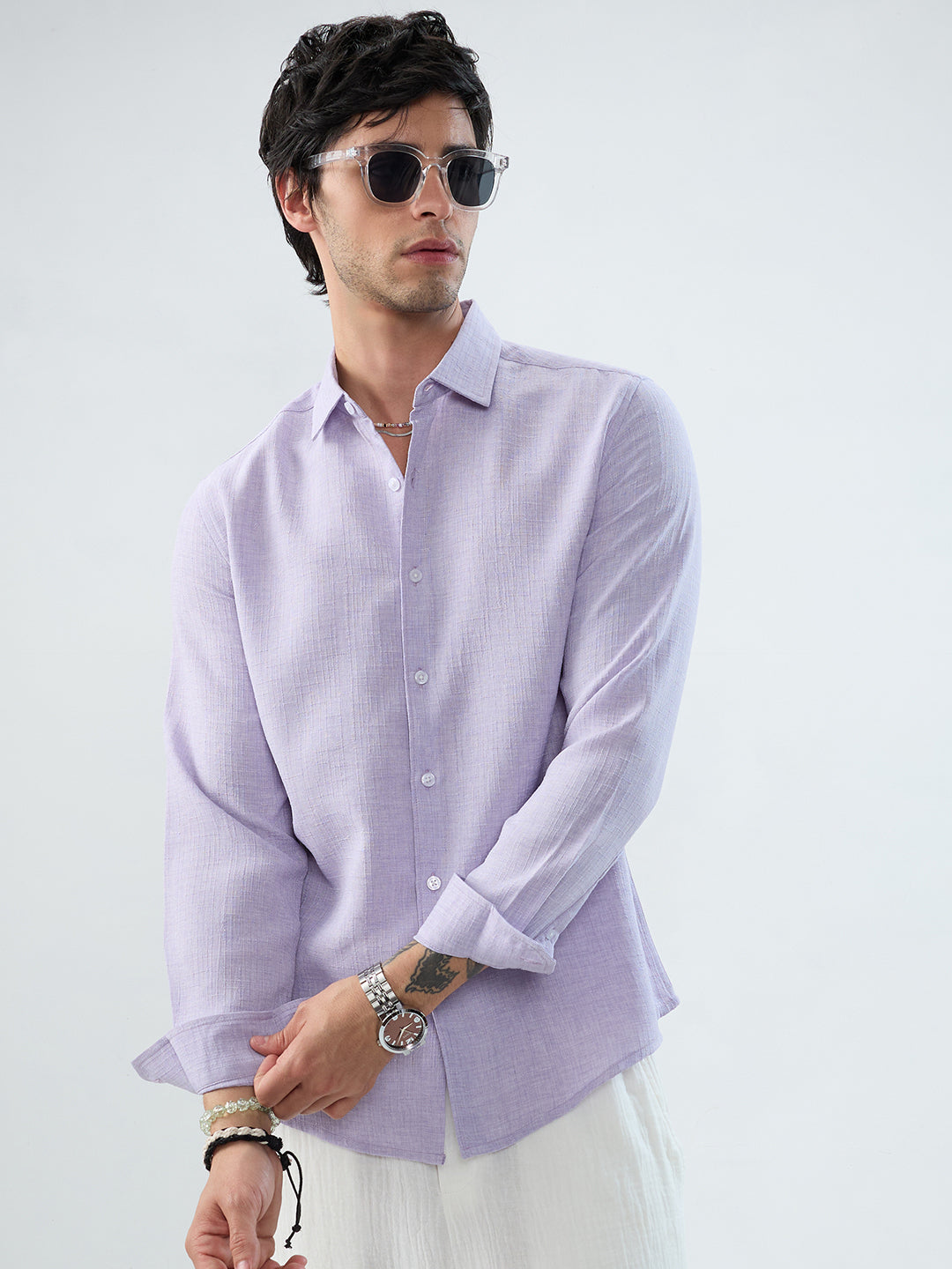 Lavender Mist Everyday Textured Shirt