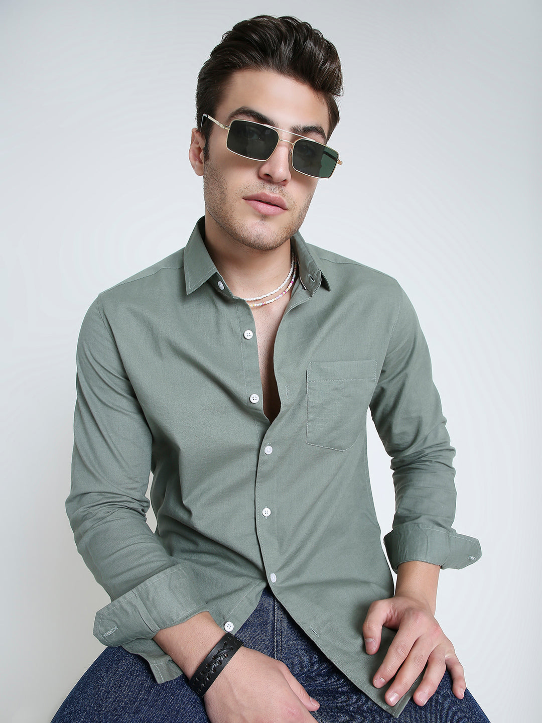 Pastel Olive Mist Everyday Shirt