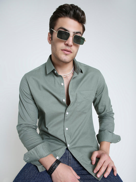 Pastel Olive Mist Everyday Shirt