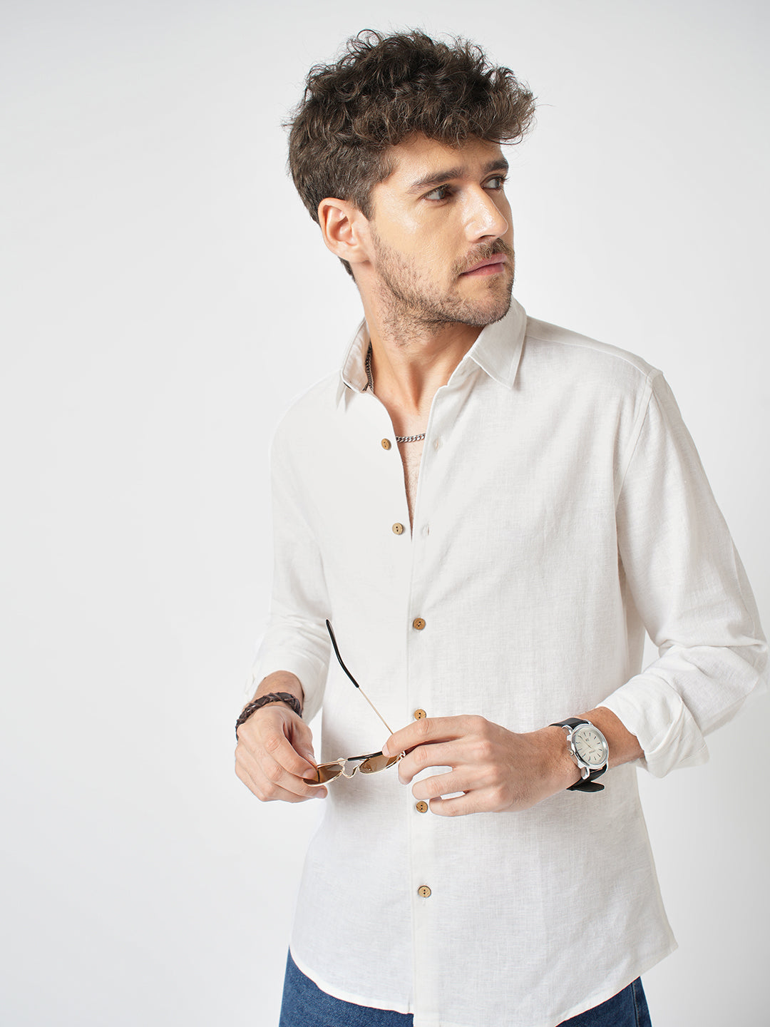 Vanilla Luxe Pure Linen Shirt
