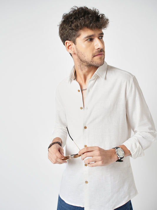 Vanilla Luxe Pure Linen Shirt