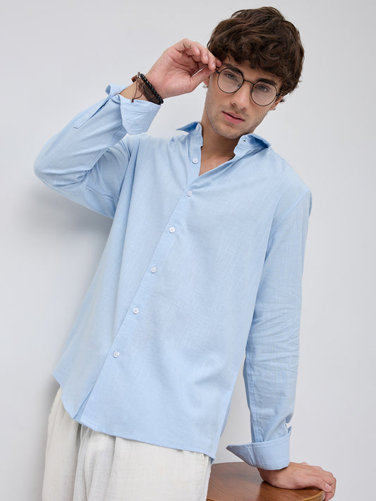 Ice Mist Fine Weave Textured Shirt