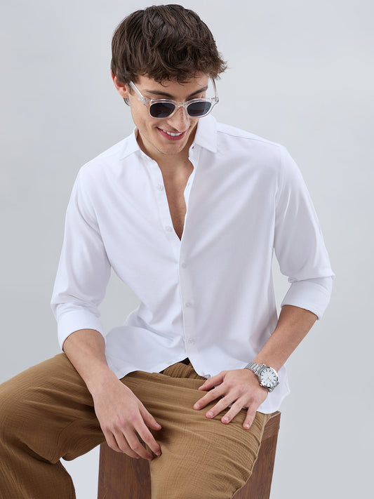 Luxe Snow White Oxford Shirt