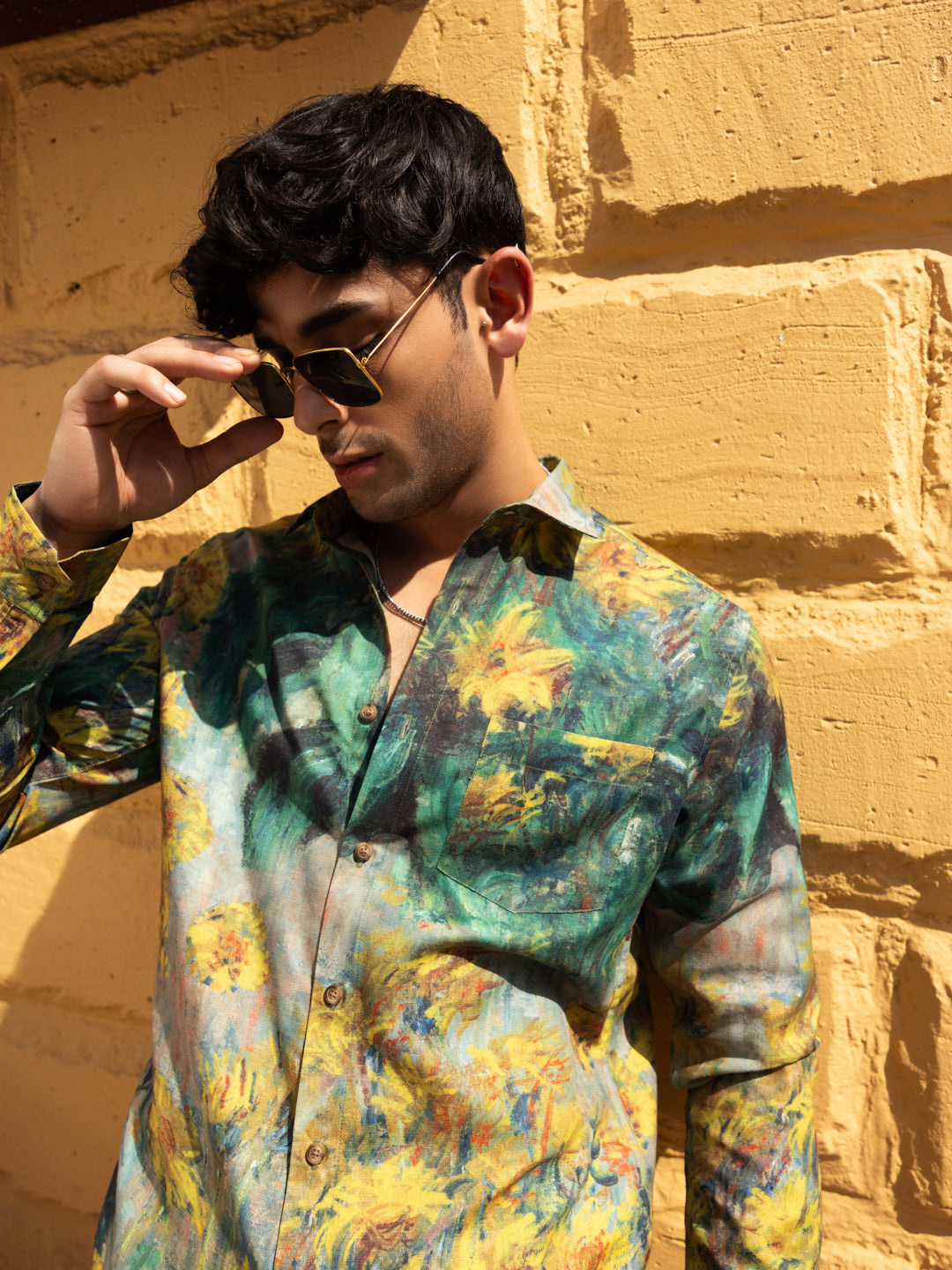 Brushstroke Canvas Multicolor Shirt