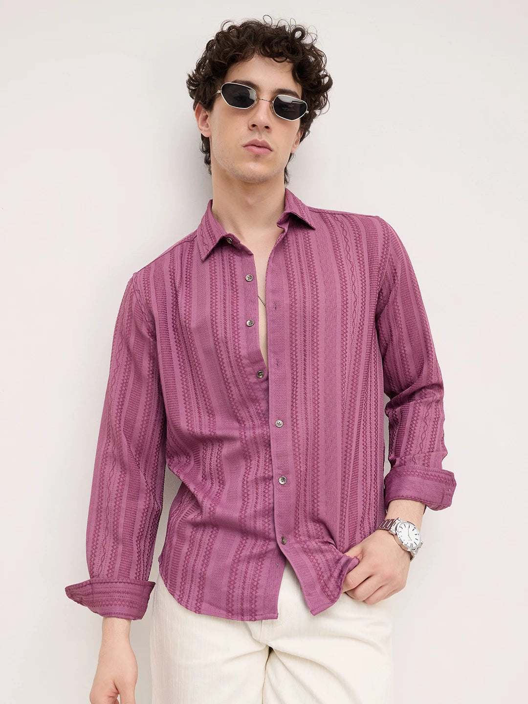 Dustrose Parallel Weave Dobby Luxe Shirt