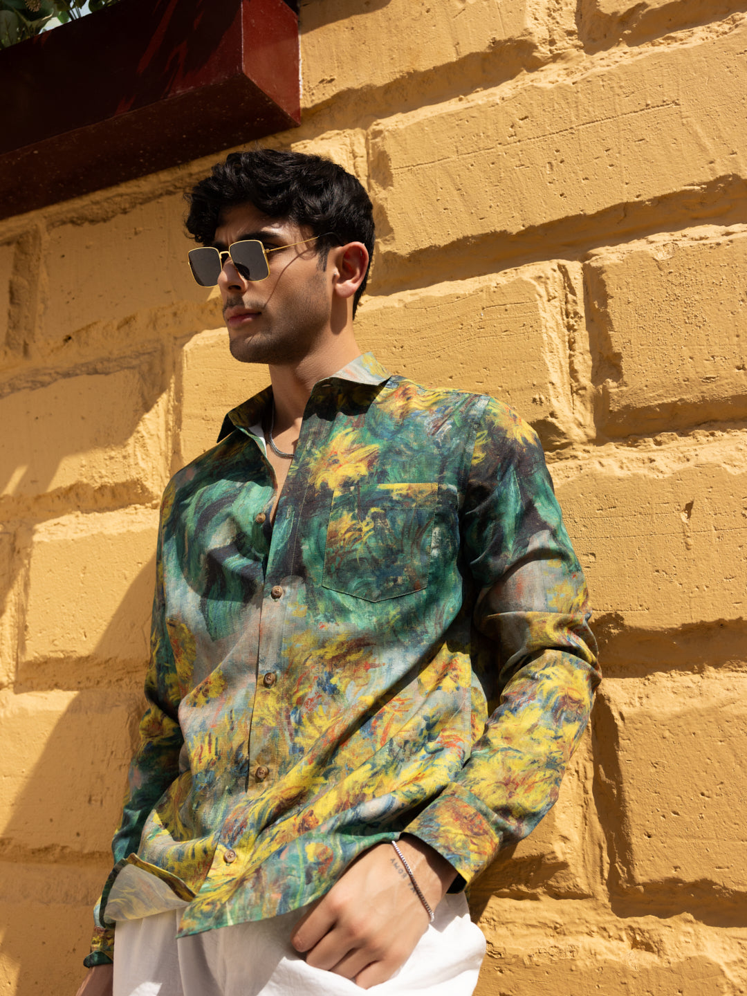 Brushstroke Canvas Multicolor Shirt