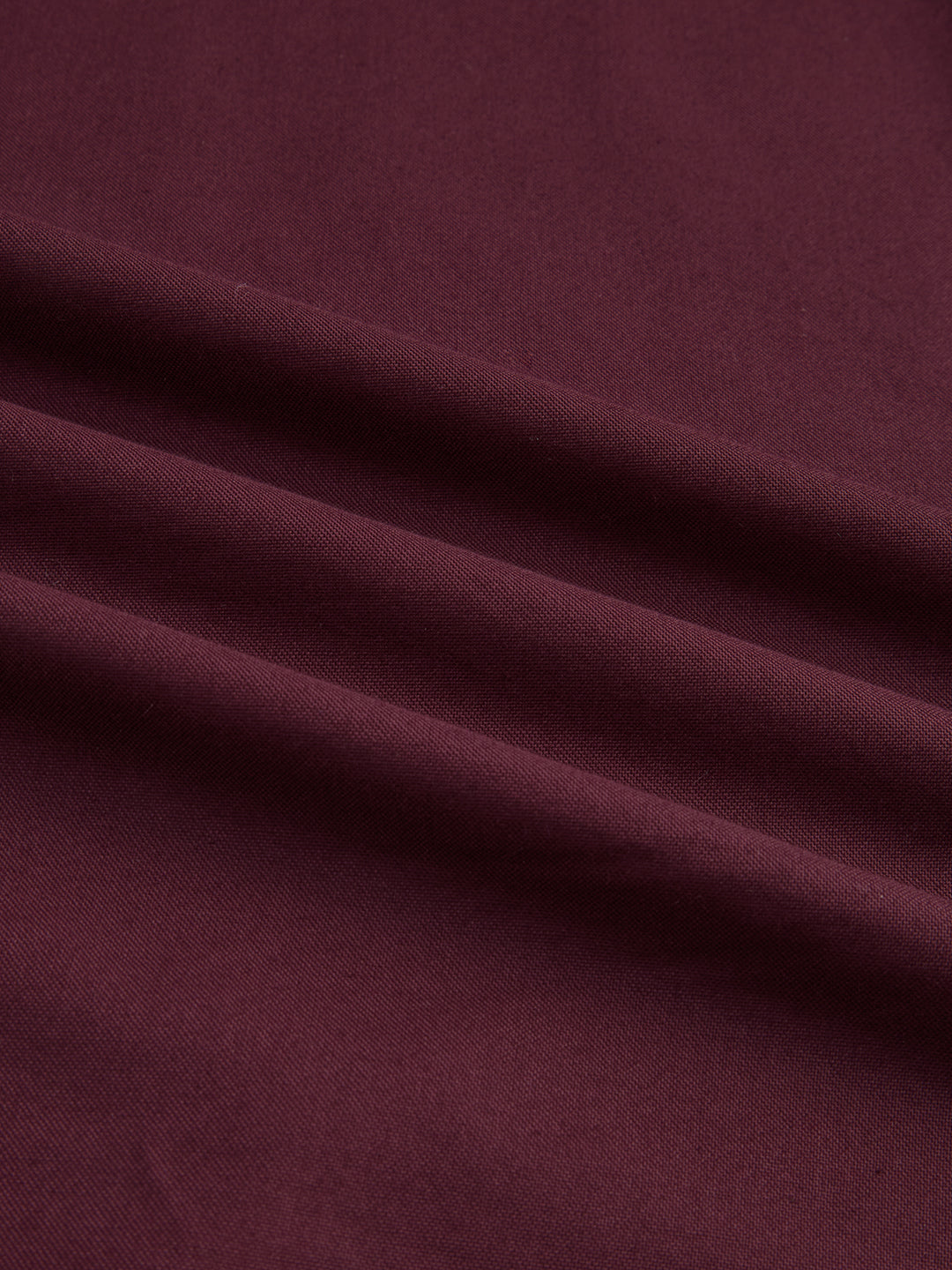 Elegant Wine Oxford Button-Down Collar Business Shirt