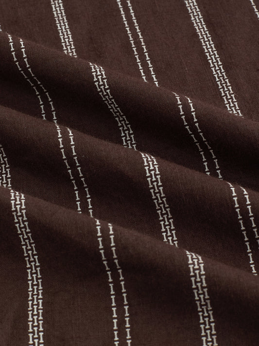 Walnut Brown Striped Shirt