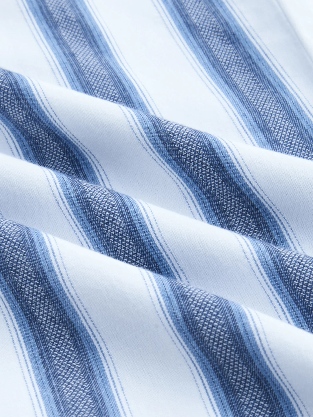 Luxe Denim Striped Straight Fit Trousers