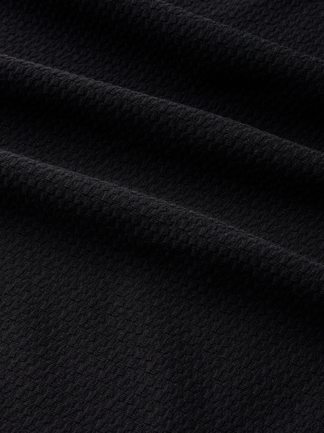 Classic Black Textured Shirt