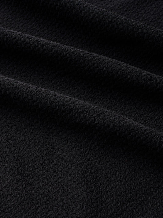 Classic Black Textured Shirt