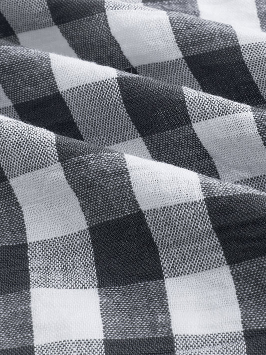 Slate Grey Gingham Checks Shirt