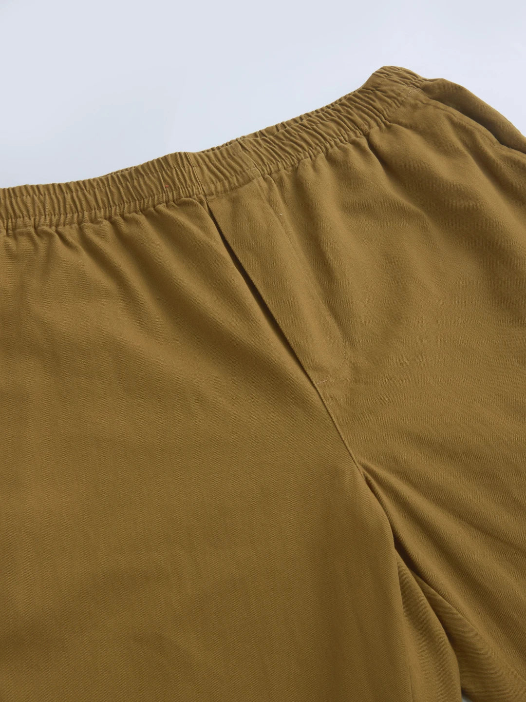 Solid Copper Brown Tapered Trousers