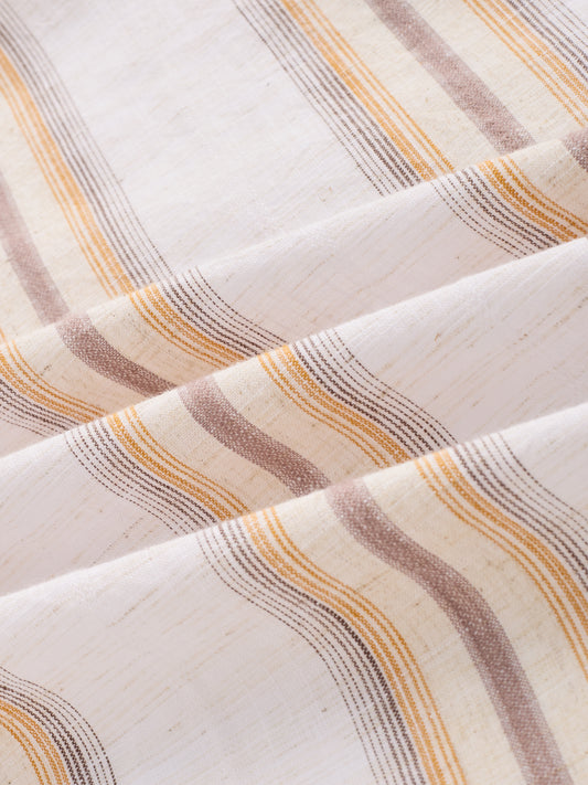 Sunwashed Multi Striped Slub Textured Shirt