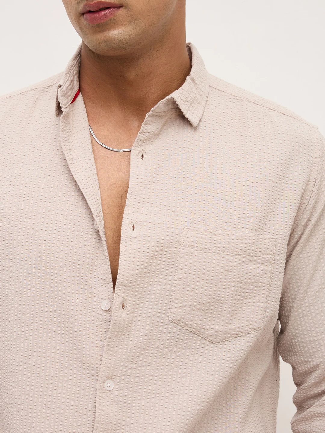 Soft Dune Premium Summer Essential Seersucker Shirt
