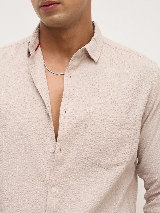 Soft Dune Premium Summer Essential Seersucker Shirt
