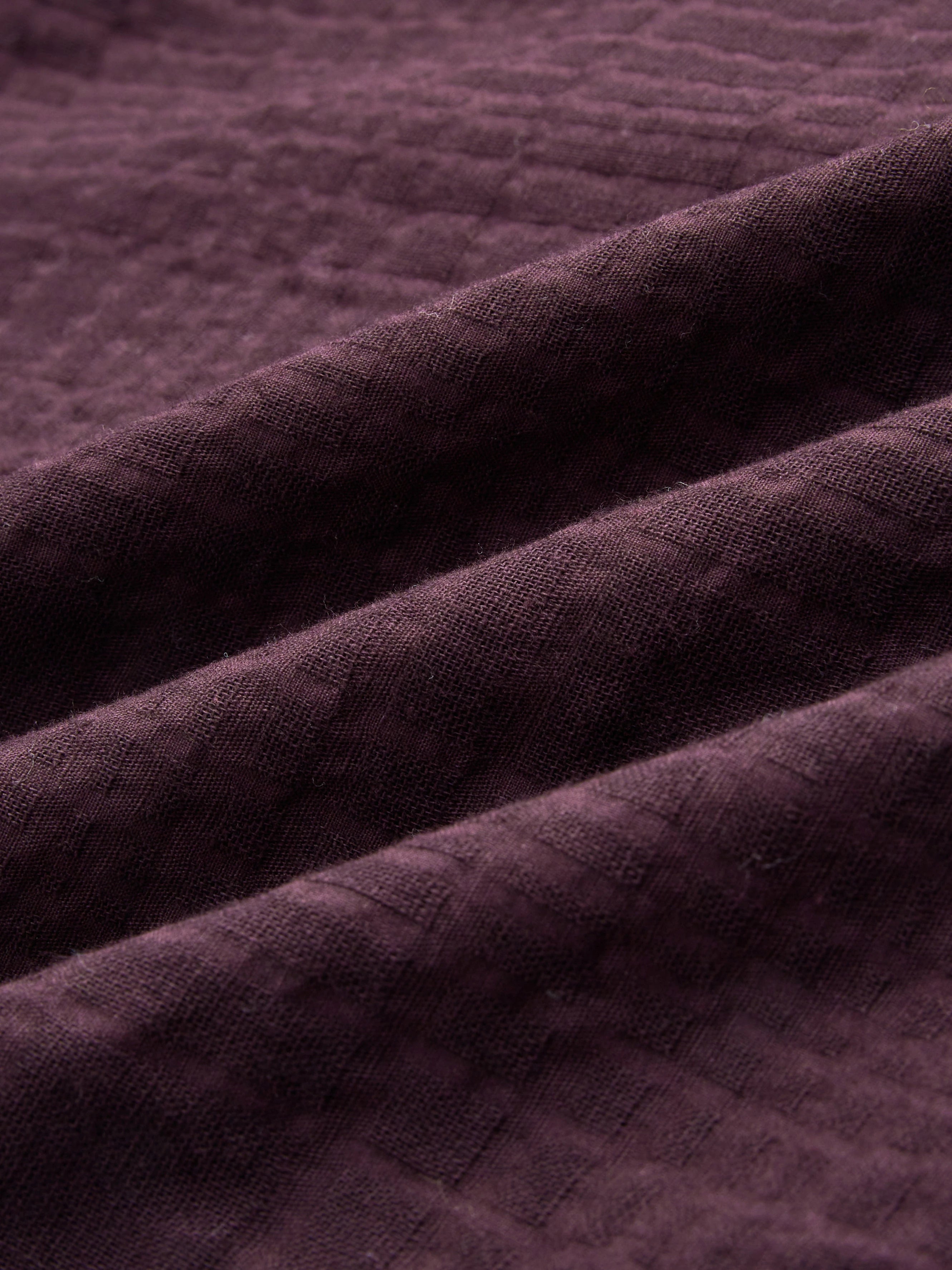 Royal Wine Ledger Checks Double Cloth Shirt