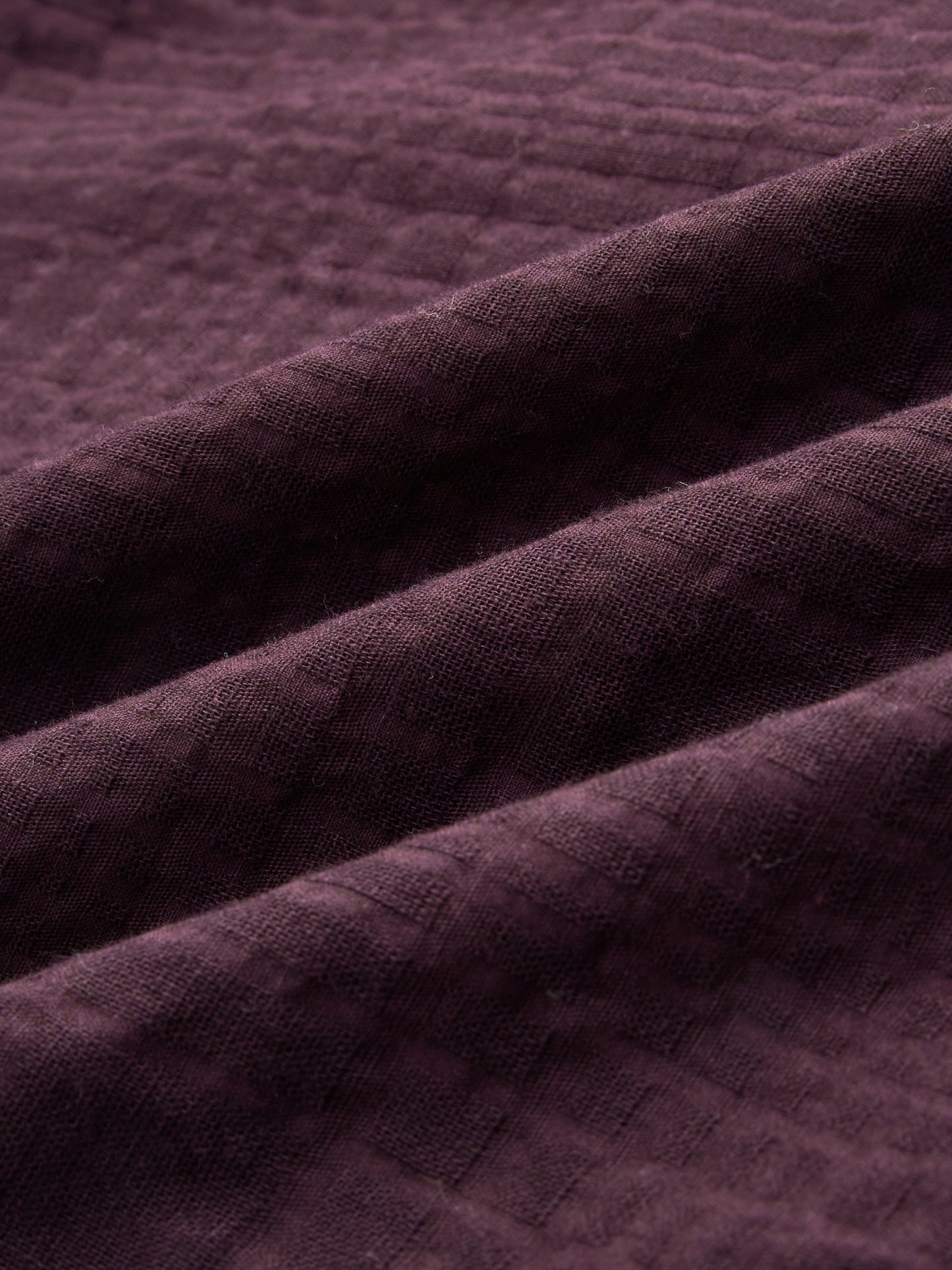 Royal Wine Ledger Checks Double Cloth Shirt