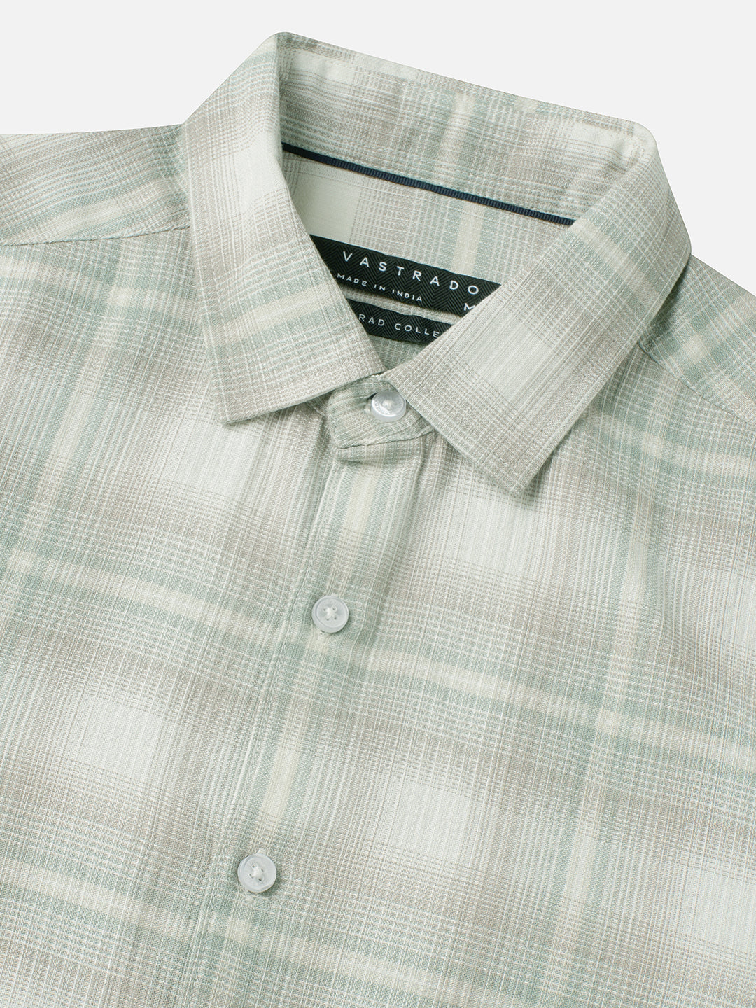 Premium Soft Sage Fine Checks Shirt