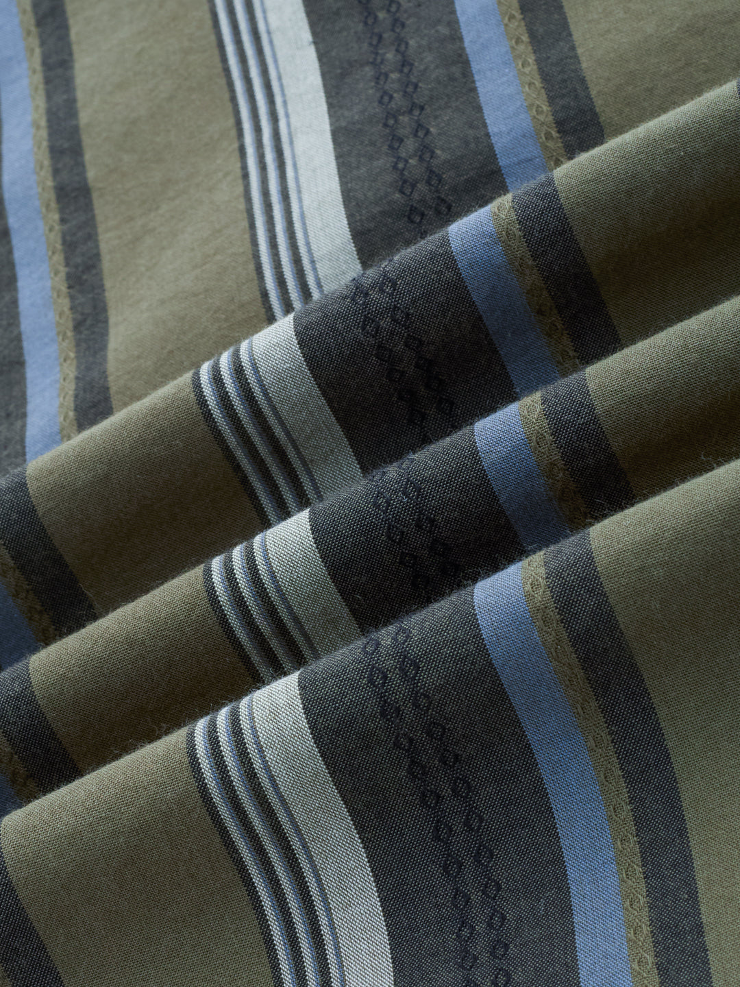 Refined Olive Multi Striped Kurta