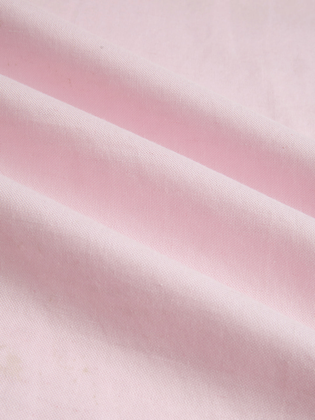Soft Pink Linen Blend Notch Collar Oversized Shirt