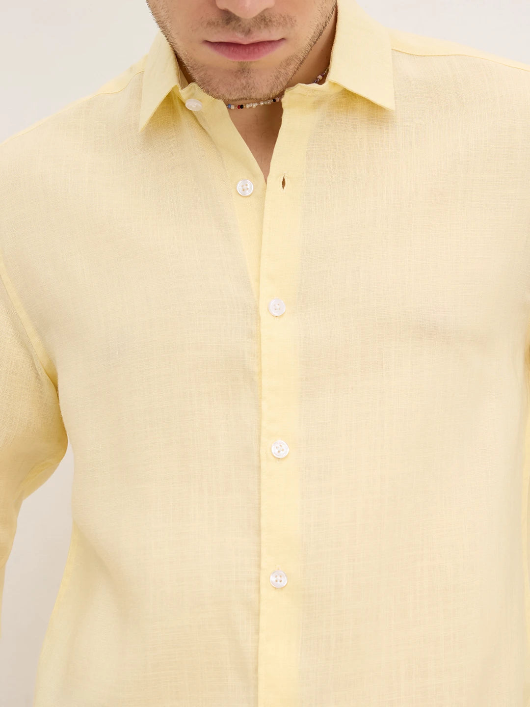 Iconic Butter Yellow Evening Shirt