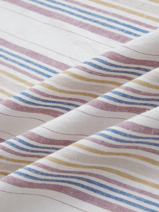 Ornate Multicolor Striped Boxy Fit Crop Shirt