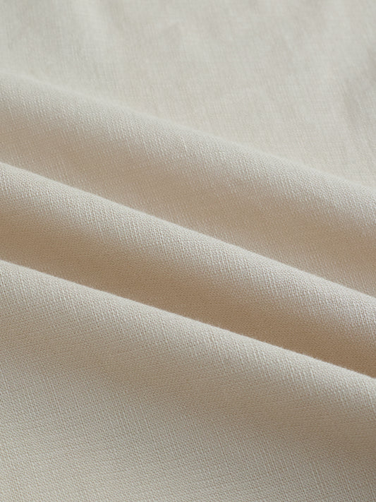 Bone Beige Contemporary Everyday Shirt